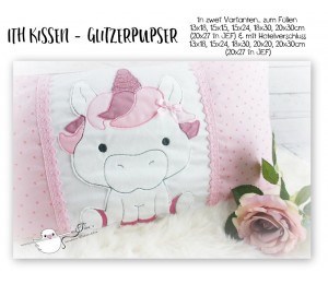 Stickdatei - ITH Kissen Glitzerpupser